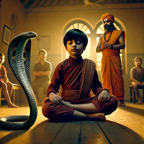 Yogi and the serpent